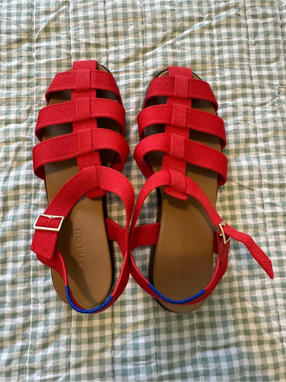 Rothy's The Fisherman Bright Red Strappy Women’s Sandals